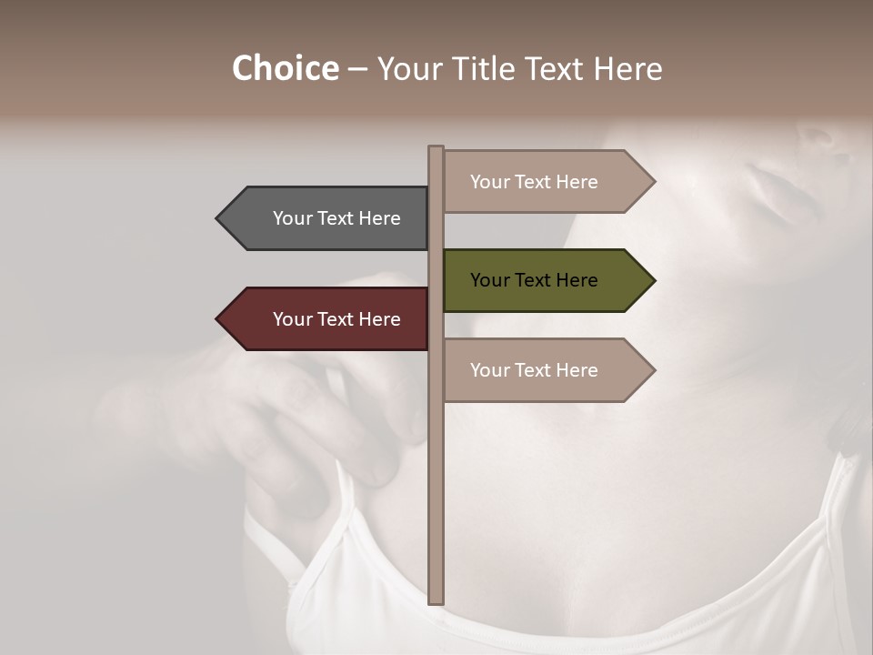 Pain Depression Abused PowerPoint Template