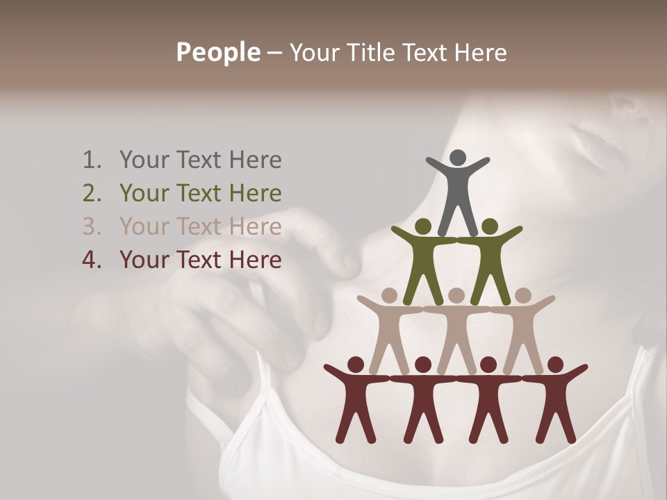 Pain Depression Abused PowerPoint Template