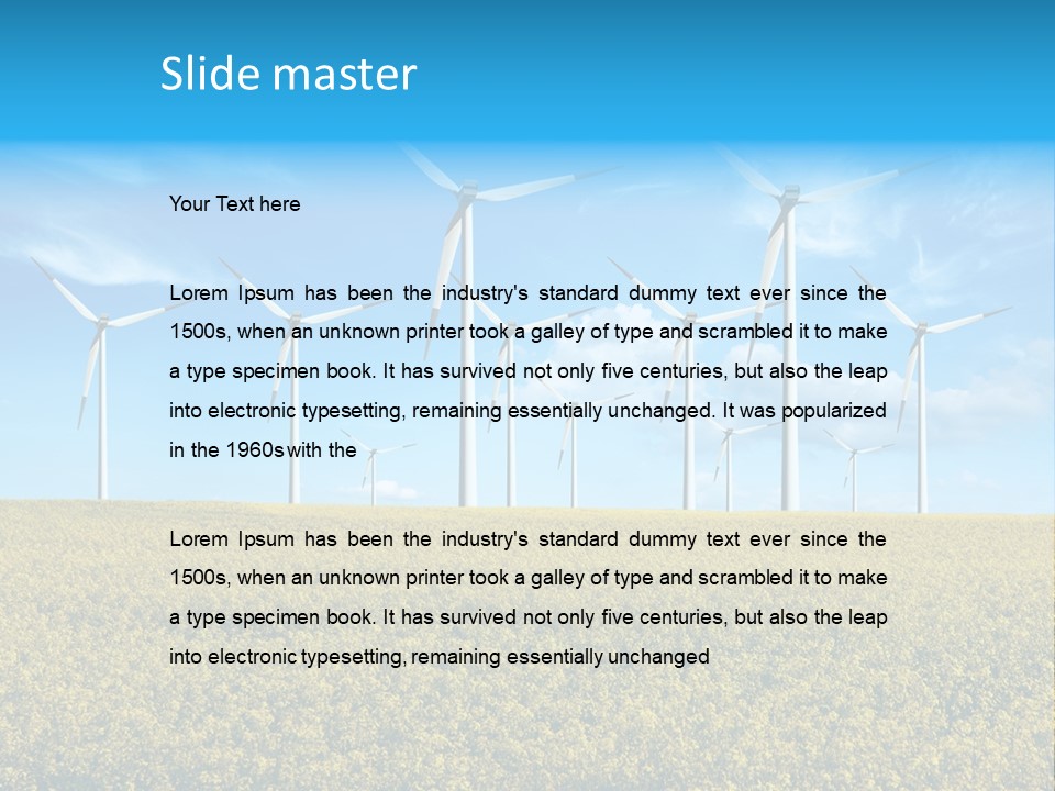 Generator Electric Industry PowerPoint Template