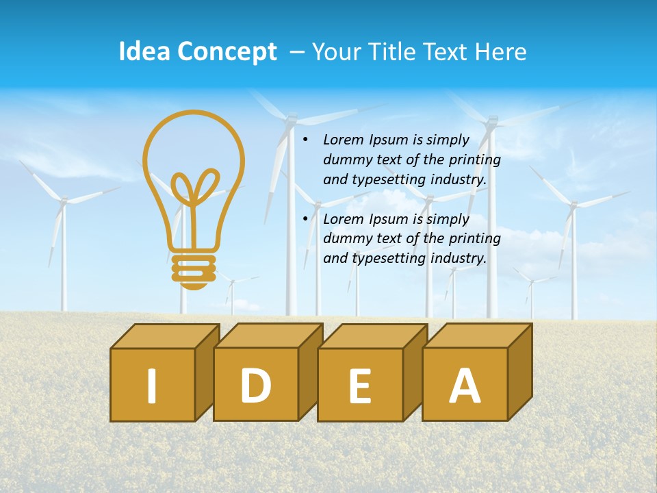 Generator Electric Industry PowerPoint Template