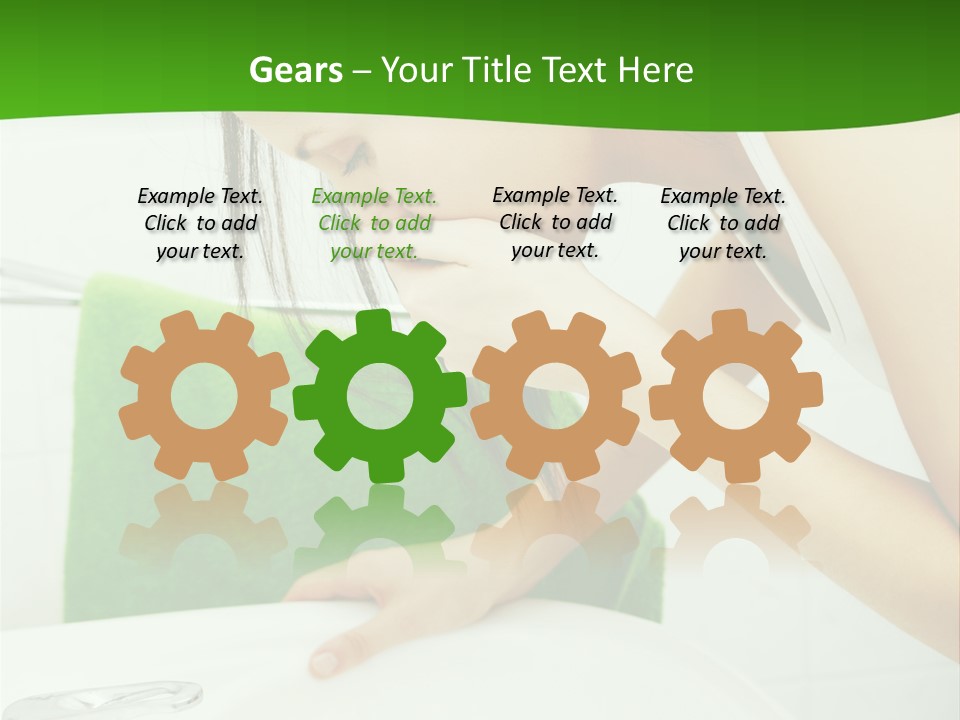 Disgusted Sink Girl PowerPoint Template