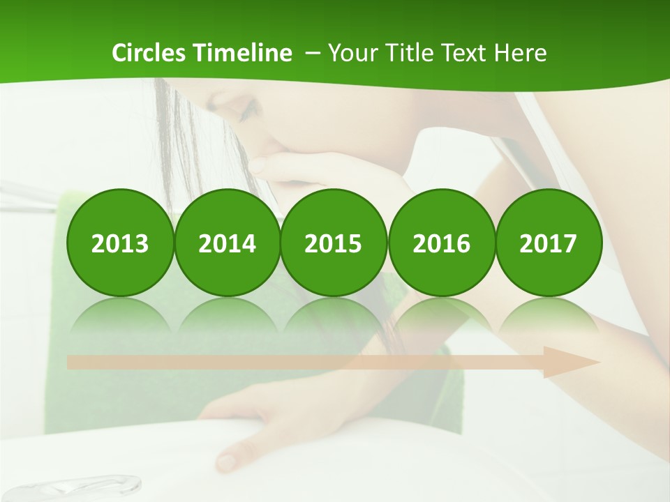 Disgusted Sink Girl PowerPoint Template