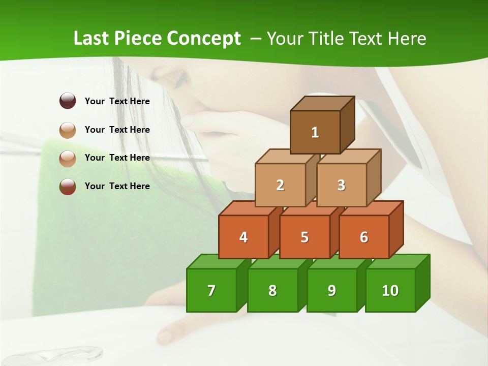 Disgusted Sink Girl PowerPoint Template