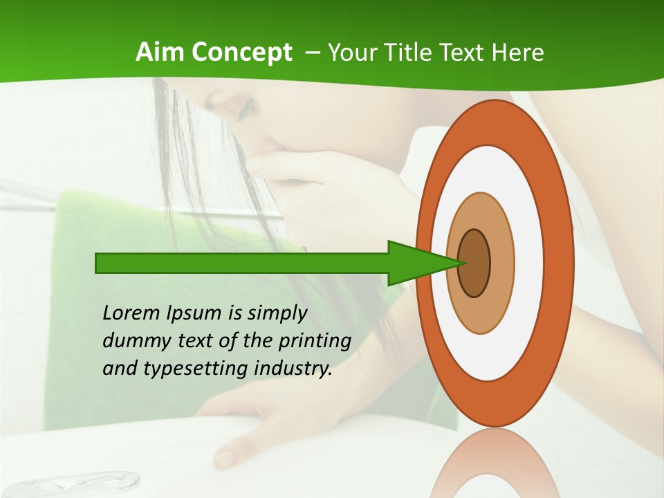 Disgusted Sink Girl PowerPoint Template