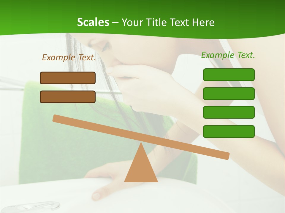 Disgusted Sink Girl PowerPoint Template