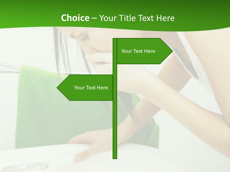 Disgusted Sink Girl PowerPoint Template