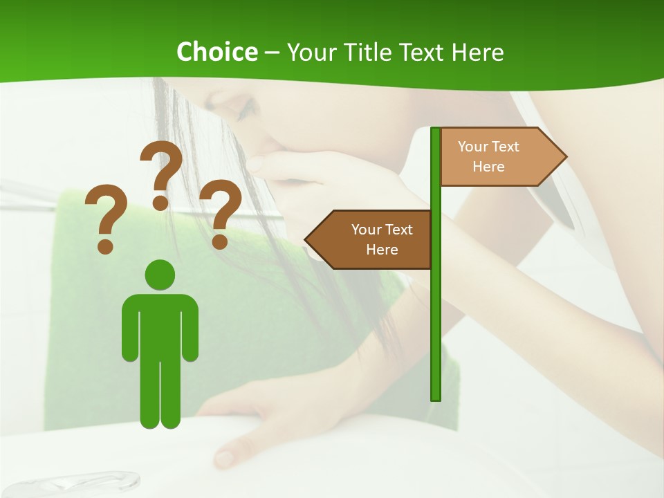 Disgusted Sink Girl PowerPoint Template