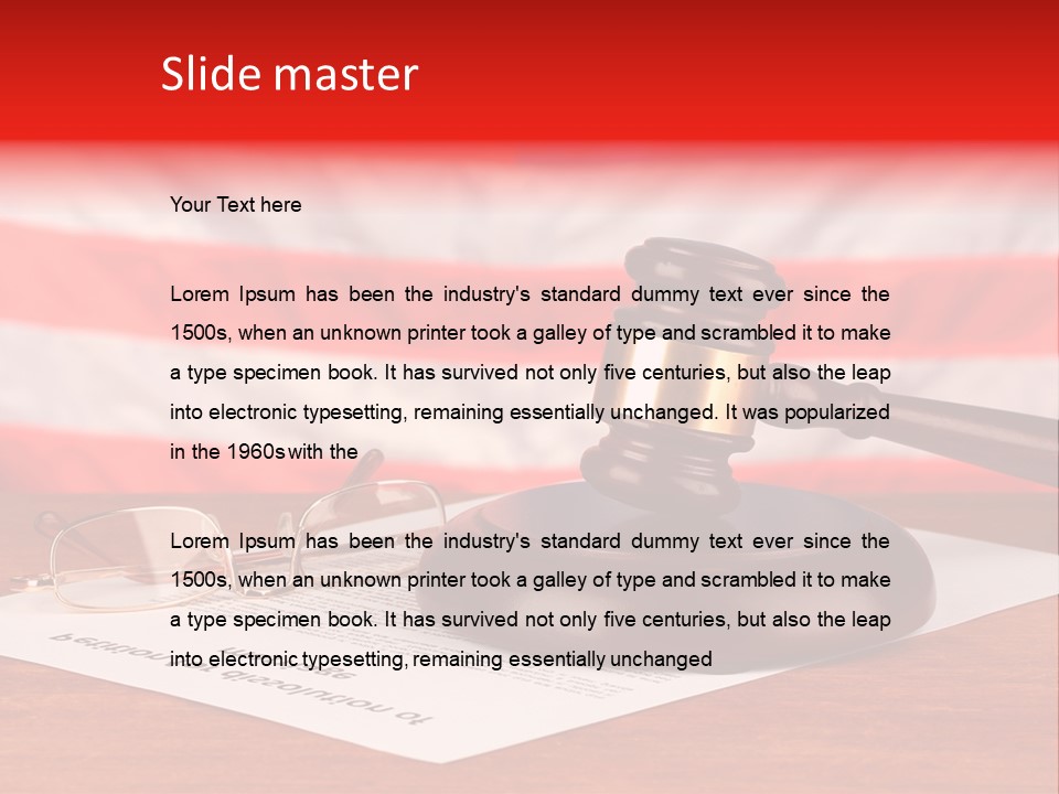 Frame Judge Marriage PowerPoint Template