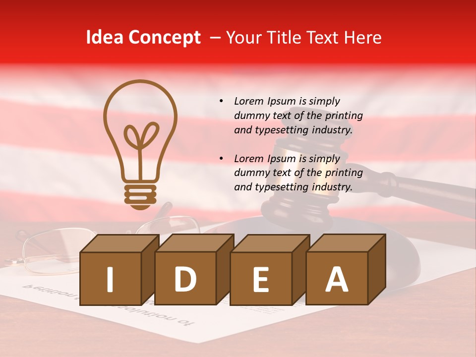 Frame Judge Marriage PowerPoint Template