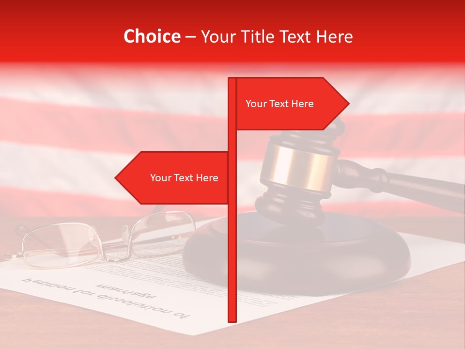 Frame Judge Marriage PowerPoint Template