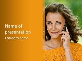 One Telephone Outside PowerPoint Template