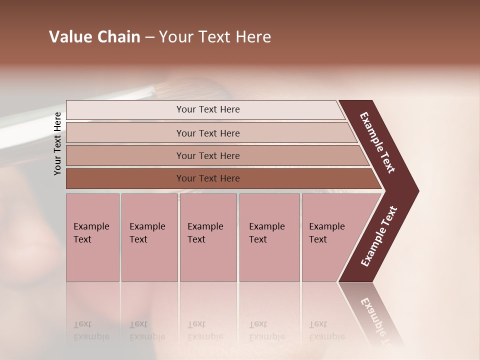 A Woman Is Putting Mascara On Her Eye PowerPoint Template