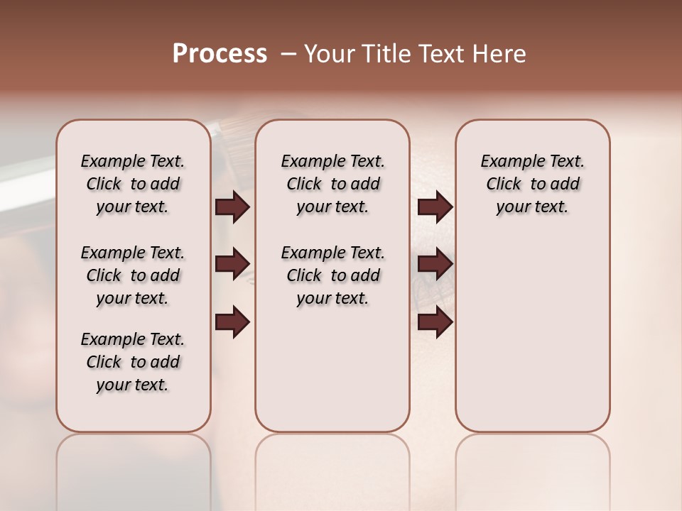A Woman Is Putting Mascara On Her Eye PowerPoint Template