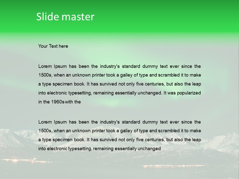 Constellation Background Arc PowerPoint Template