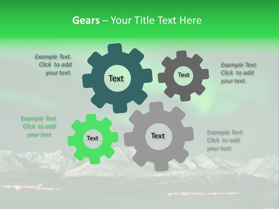 Constellation Background Arc PowerPoint Template