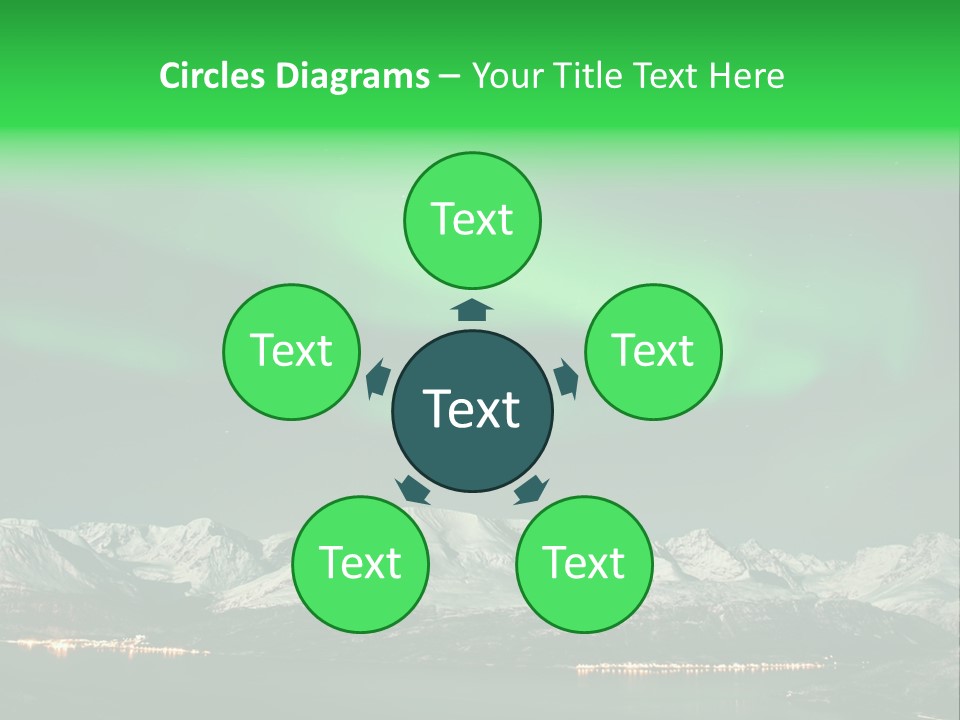 Constellation Background Arc PowerPoint Template