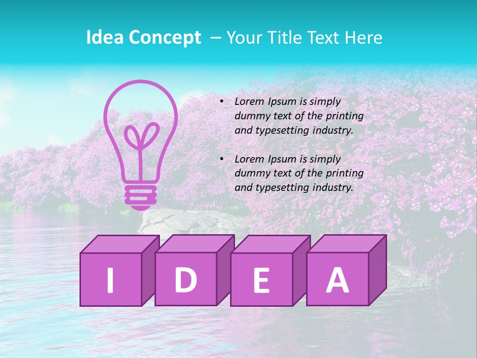 Sunset Fairy Mysterious PowerPoint Template