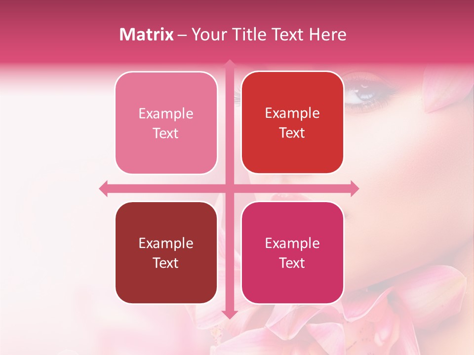 Pink Portrait Lips PowerPoint Template