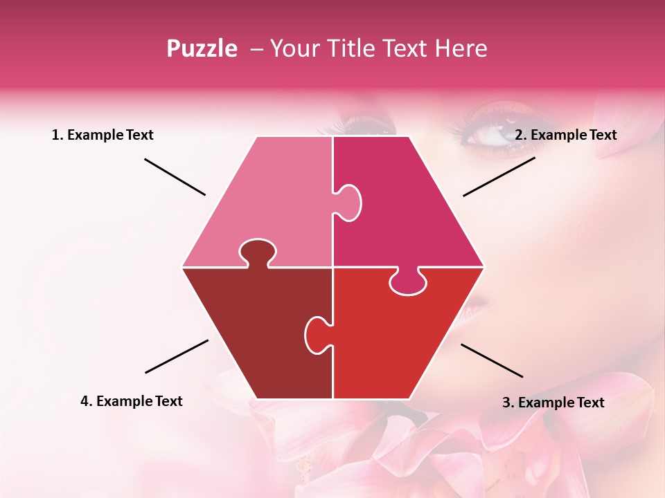 Pink Portrait Lips PowerPoint Template