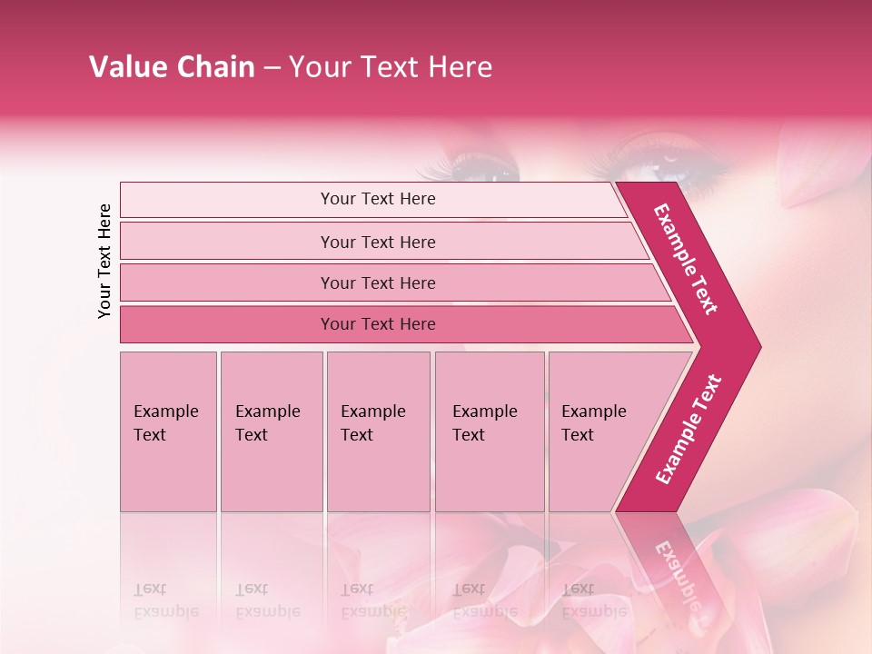 Pink Portrait Lips PowerPoint Template