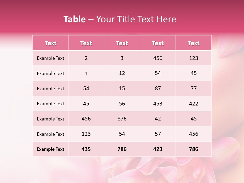 Pink Portrait Lips PowerPoint Template