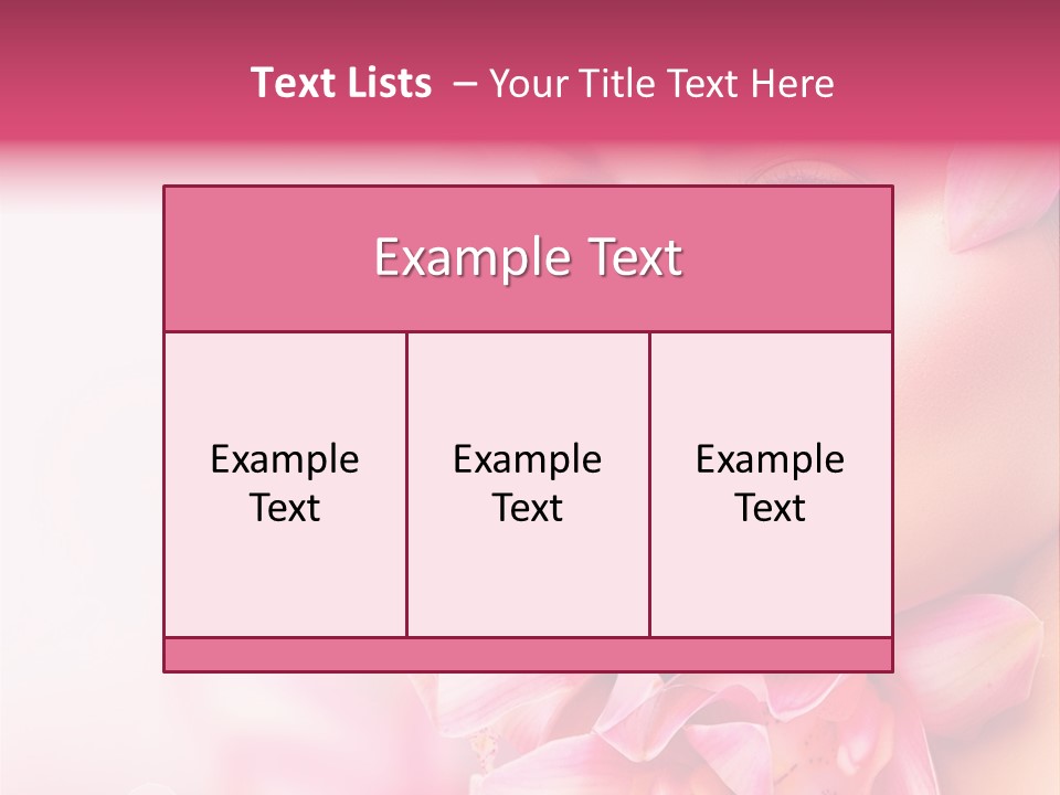 Pink Portrait Lips PowerPoint Template