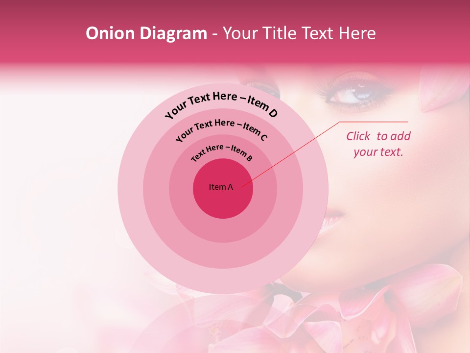 Pink Portrait Lips PowerPoint Template
