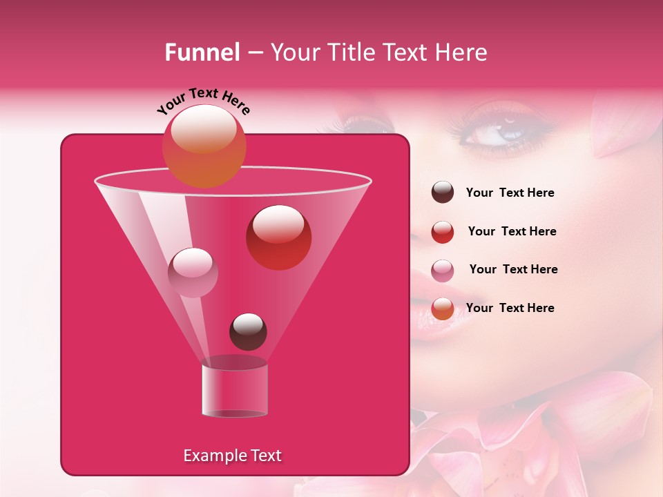 Pink Portrait Lips PowerPoint Template