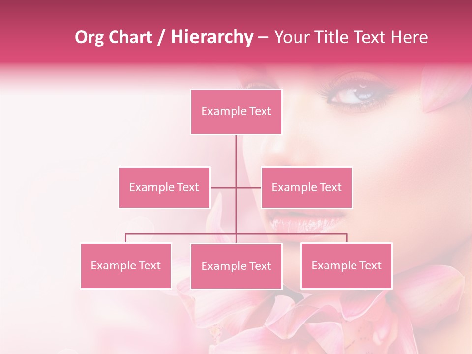 Pink Portrait Lips PowerPoint Template