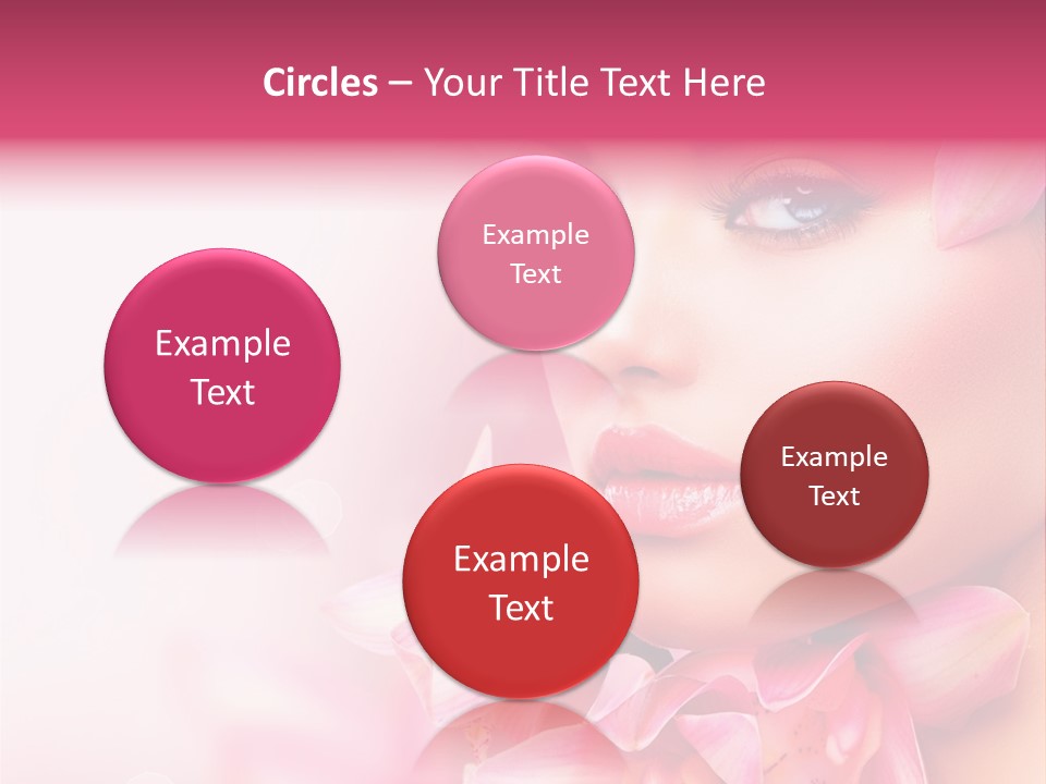 Pink Portrait Lips PowerPoint Template