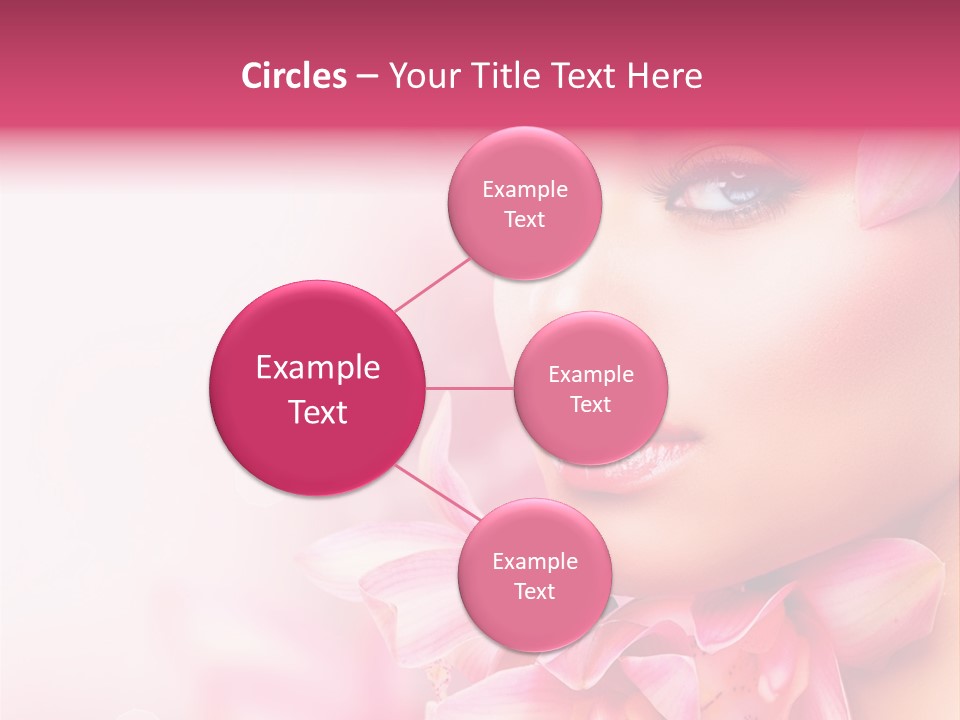 Pink Portrait Lips PowerPoint Template