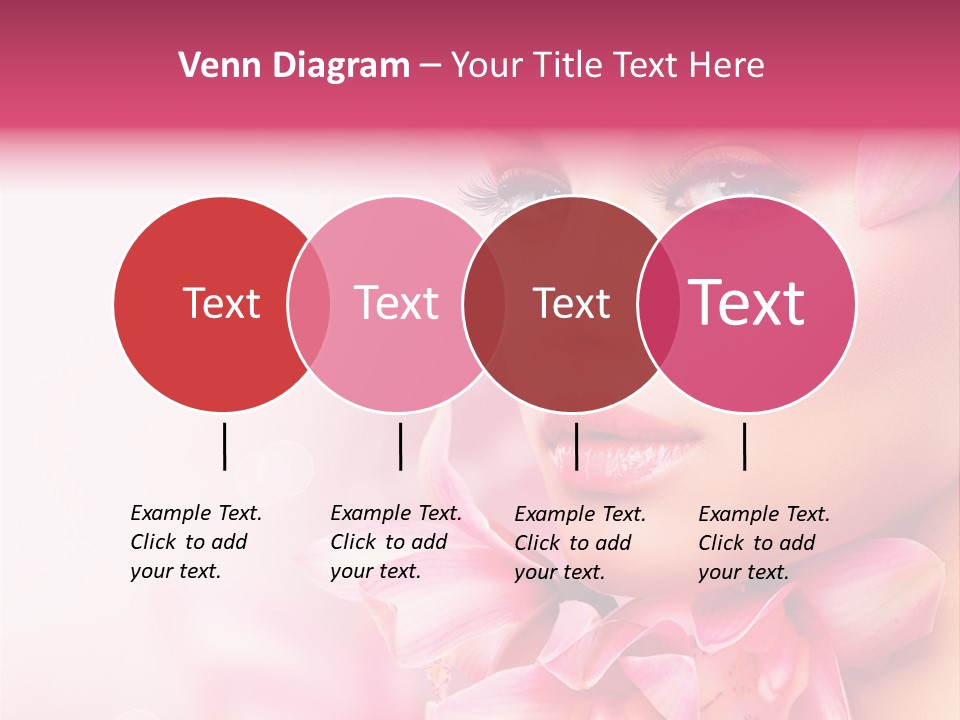 Pink Portrait Lips PowerPoint Template