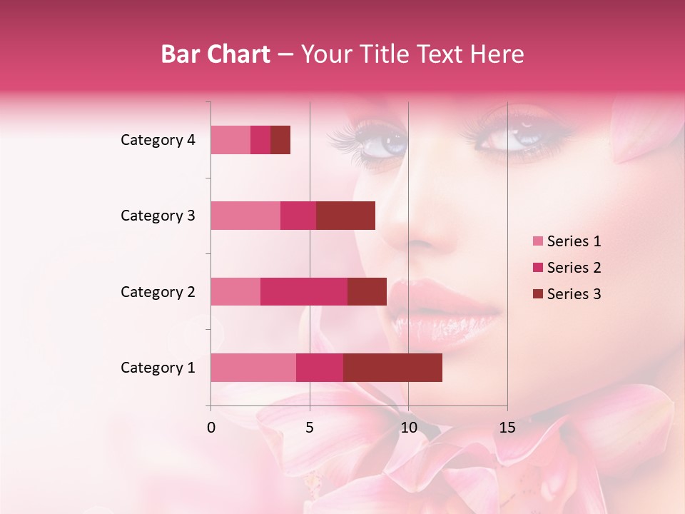 Pink Portrait Lips PowerPoint Template