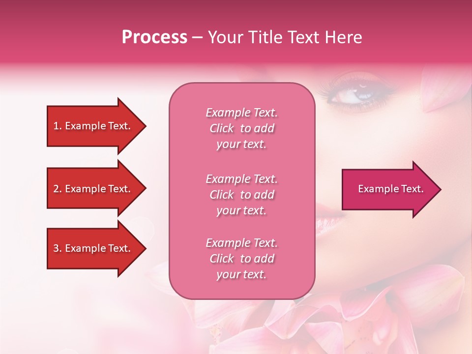 Pink Portrait Lips PowerPoint Template