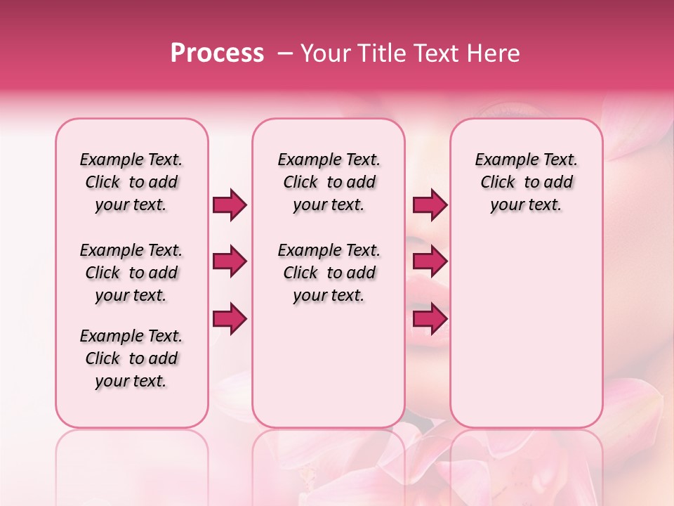 Pink Portrait Lips PowerPoint Template