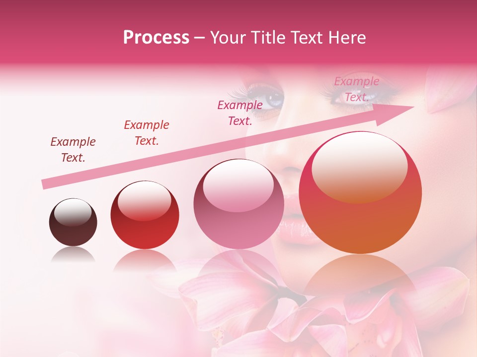 Pink Portrait Lips PowerPoint Template