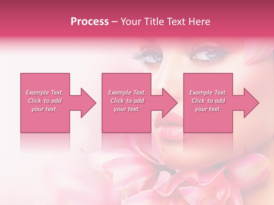 Pink Portrait Lips PowerPoint Template