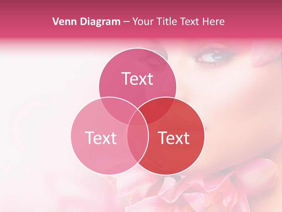Pink Portrait Lips PowerPoint Template