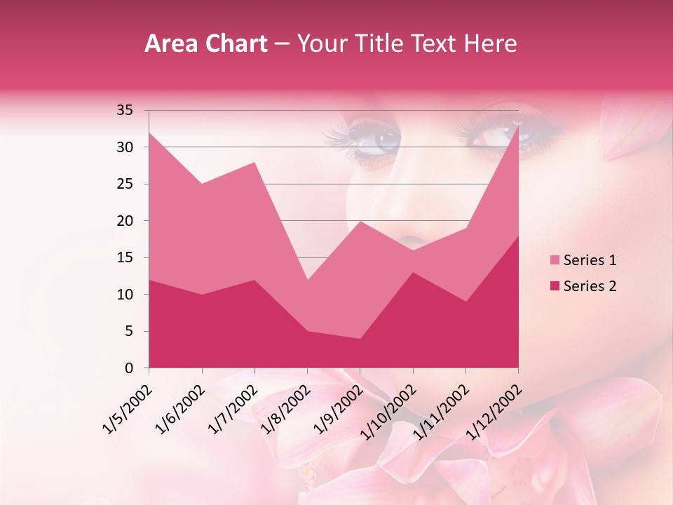 Pink Portrait Lips PowerPoint Template