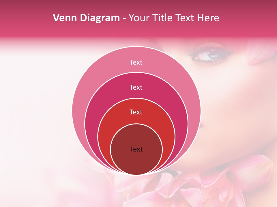 Pink Portrait Lips PowerPoint Template