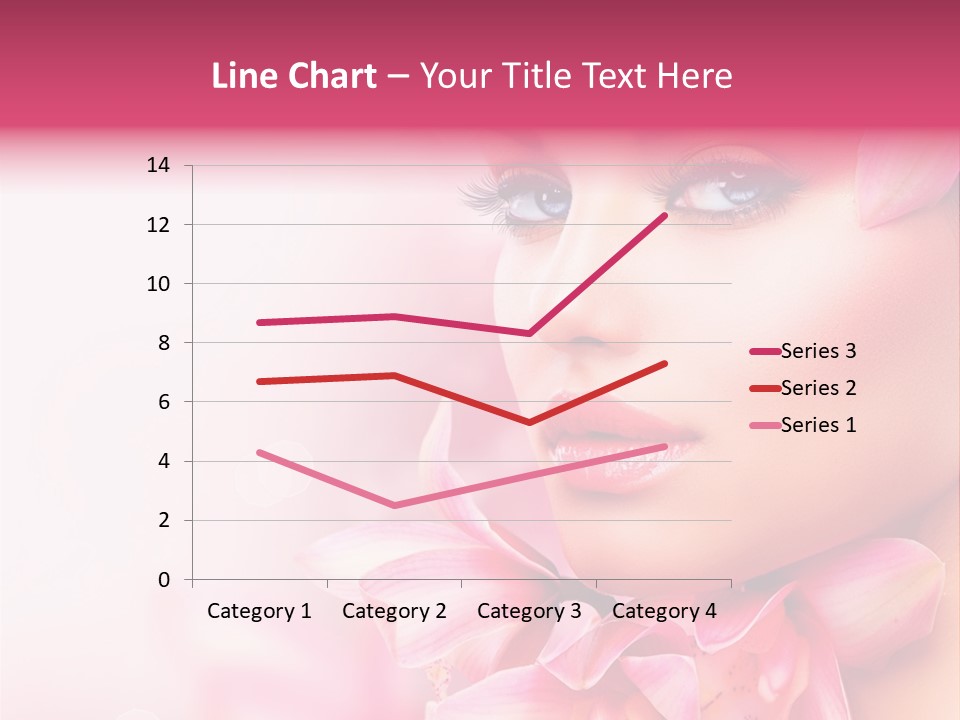 Pink Portrait Lips PowerPoint Template