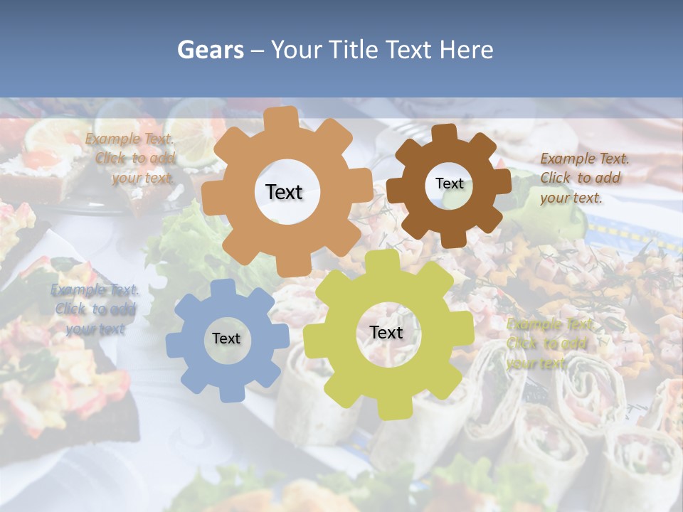 Butler Appetizer Oeuvre PowerPoint Template