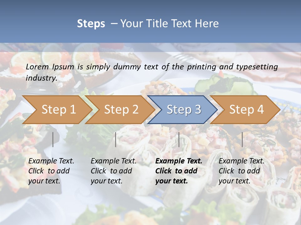 Butler Appetizer Oeuvre PowerPoint Template
