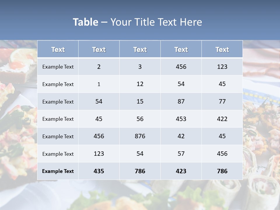 Butler Appetizer Oeuvre PowerPoint Template