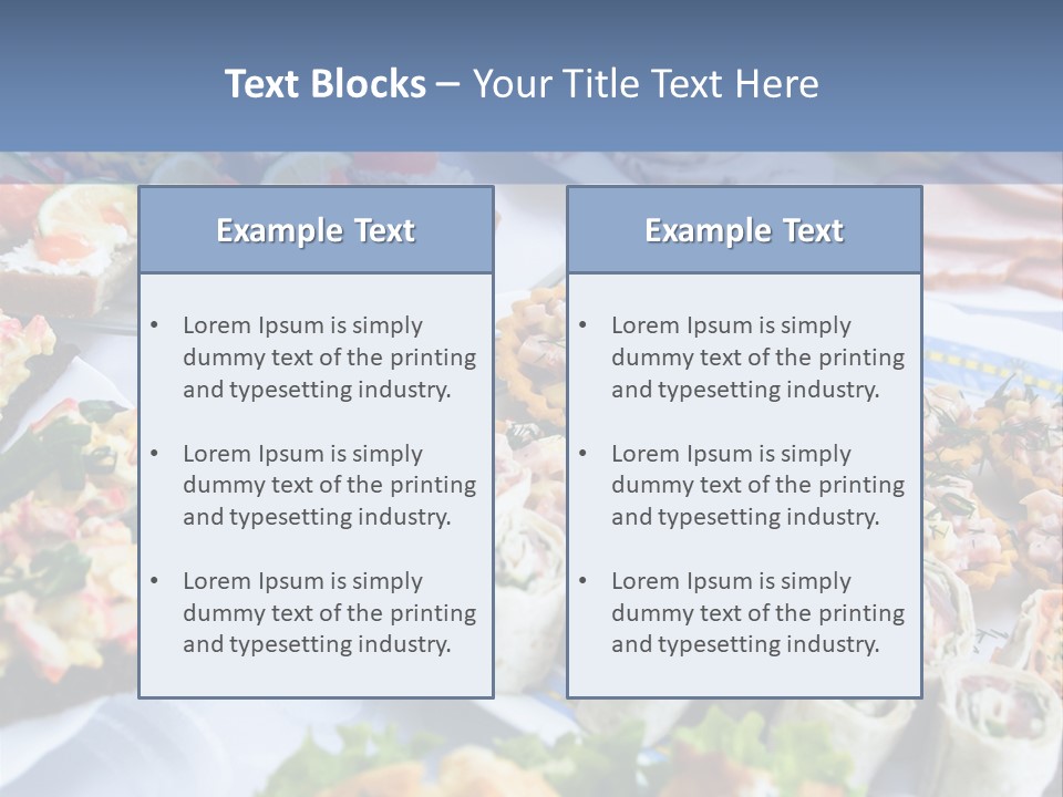 Butler Appetizer Oeuvre PowerPoint Template