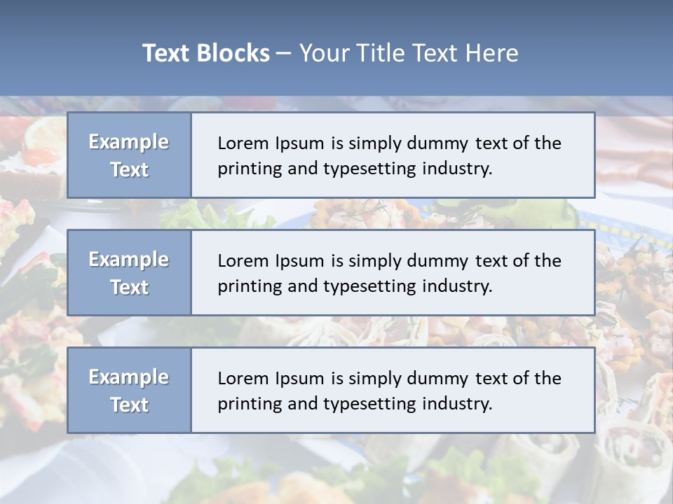 Butler Appetizer Oeuvre PowerPoint Template
