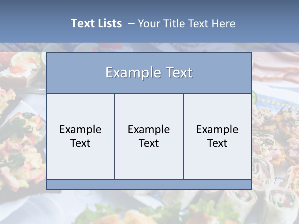 Butler Appetizer Oeuvre PowerPoint Template