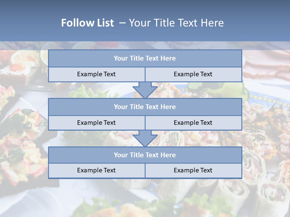 Butler Appetizer Oeuvre PowerPoint Template