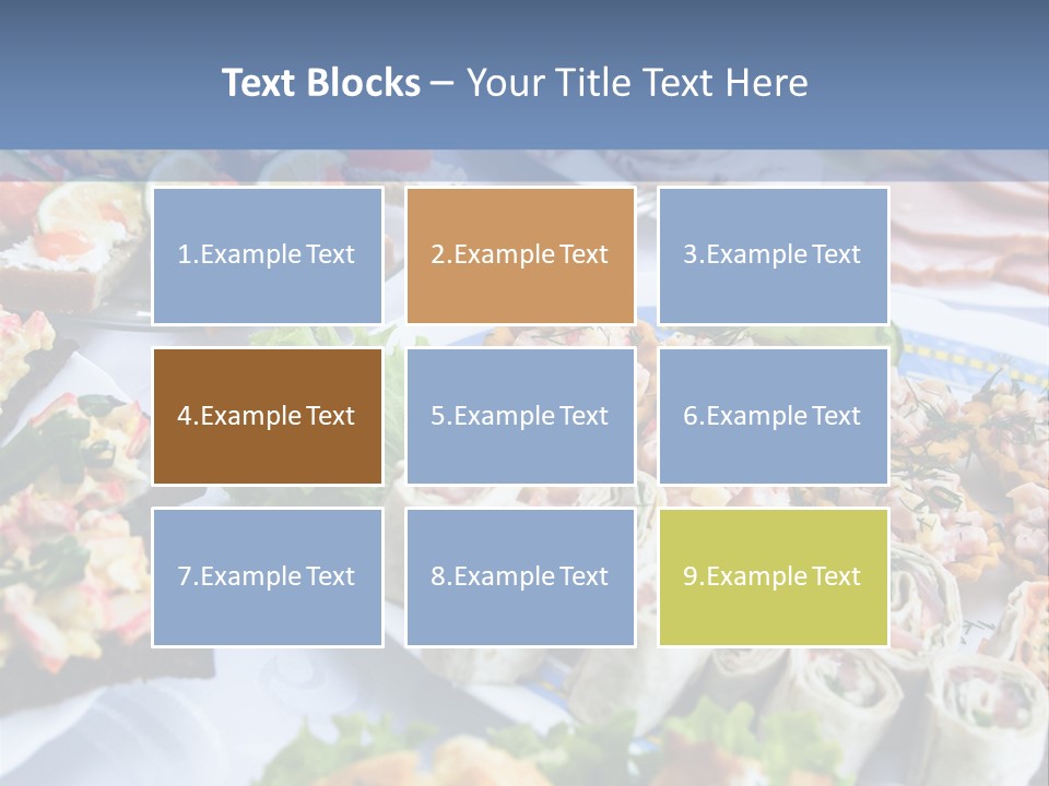Butler Appetizer Oeuvre PowerPoint Template