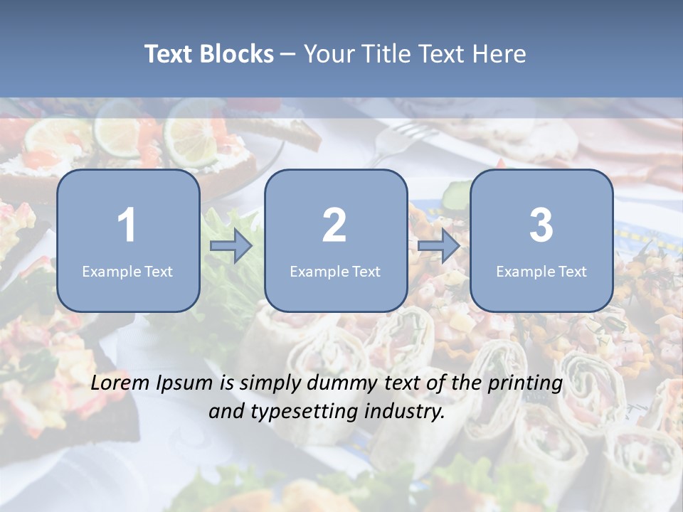 Butler Appetizer Oeuvre PowerPoint Template